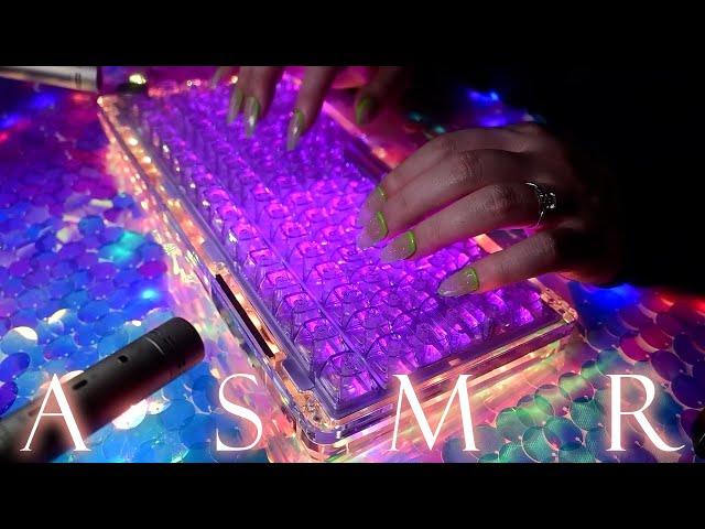 ASMR Tapping, Scratching  & Typing (No Talking) Unboxing the Tingliest Keyboard!