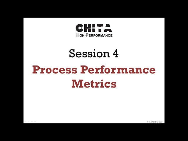 Part 4 - Measuring Process Performance