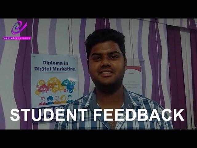 Digital Marketing Training Feedback Video by Mr. HariVikram - E Search Advisors
