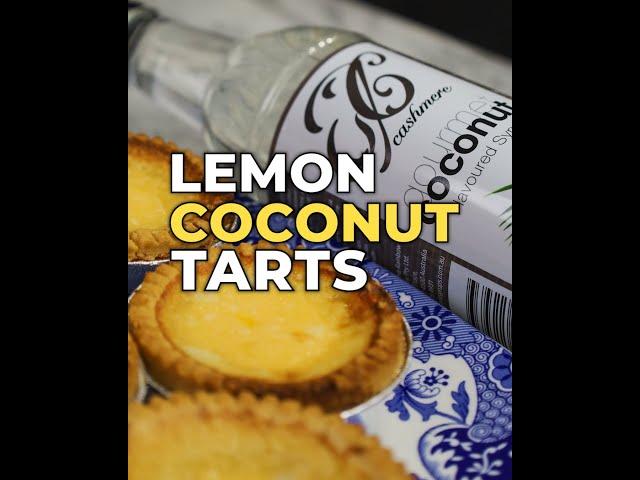How to make Lemon Coconut Tarts ! The PERFECT Tangy and Sweet Tart Recipe #shorts