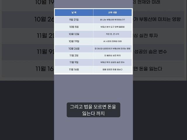 알부자 부동산 교육 3기 모집