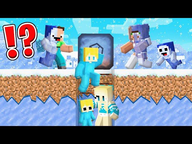 Wie Ukri und Semlaki einen Bunker gegen EIS YETI Apokalypse bauen in Minecraft!