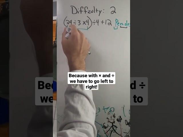 PEMDAS Practice Problem ANYone Can Do (EASY Math Problem) #math
