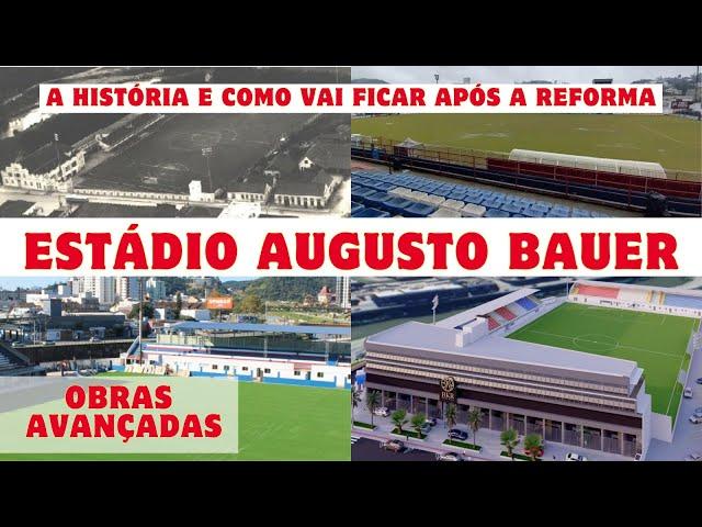 AUGUSTO BAUER: O estádio de Brusque que está sendo reformado e vai ser usado ainda nessa serie B