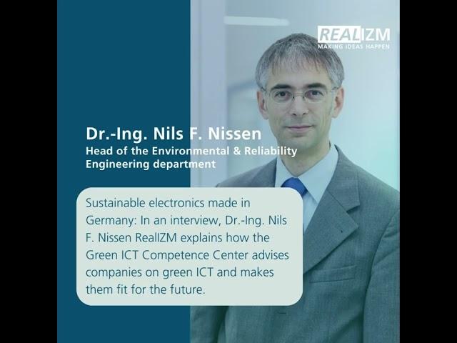 RealIZM Tech Insights: Sustainable electronics made in Germany: the Green ICT Competence Center