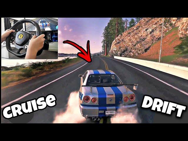 Nissan GT-R | The Crew 2 Realistic Cruise And Drift | Wheel Gameplay