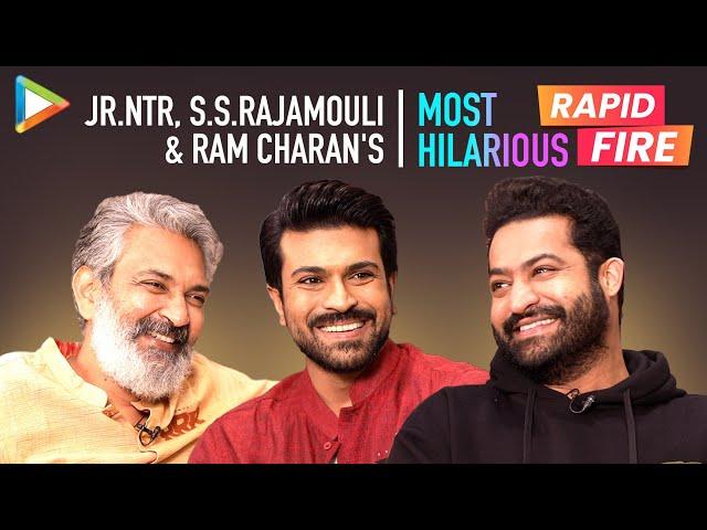 Jr.NTR on S.S.Rajamouli: "The easiest way to UPSET him is to..."| Rapid Fire | RRR | Ram Charan