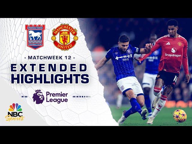 Ipswich Town v. Manchester United | PREMIER LEAGUE HIGHLIGHTS | 11/24/2024 | NBC Sports