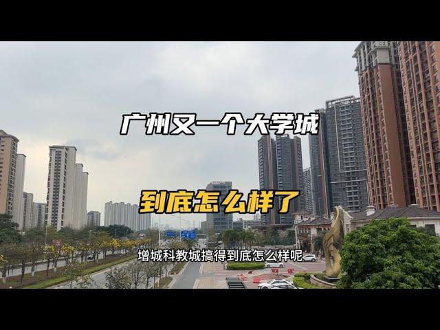 广州又一个大学城到底建得怎么样了，最真实实拍，听车里两人聊天