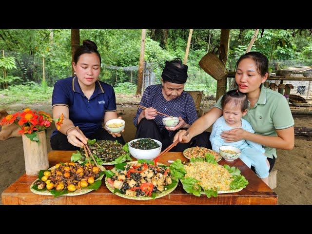 Harvesting Snails With Lý Thị Ca - The Whole Family Cooks Together | Lý Phúc An