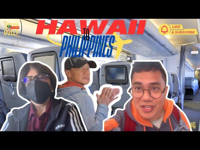 FLYING FROM HAWAII TO PHILIPPINES! Airport Journey in Honolulu to Manila | Jolly Albee