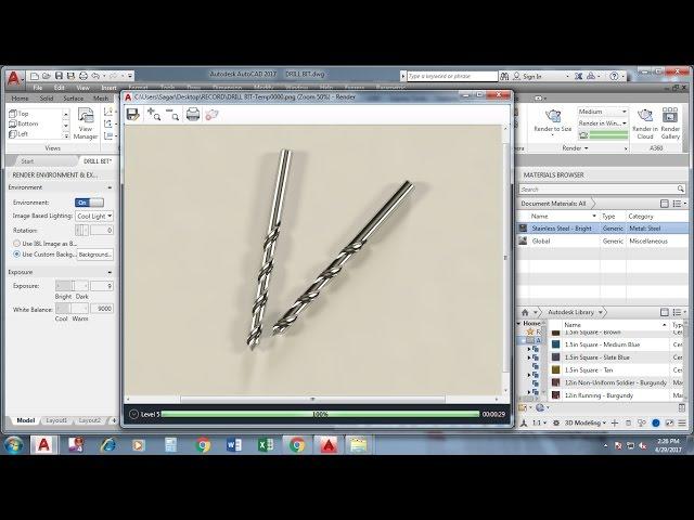 3D Modeling- Drill Bit Tutorial - AutoCAD 2017