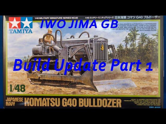 Tamiya 1:48 Japanese Navy Komatsu G40 Bulldozer Build Update Part 1 #tamiya #komatsu #bulldozer