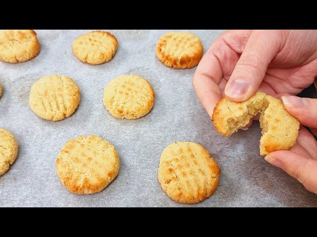 Just 4 INGREDIENTS and LOW CARB - NO GLUTEN, NO SUGAR, NO MILK - Delicious and Easy Cookie! (Keto)