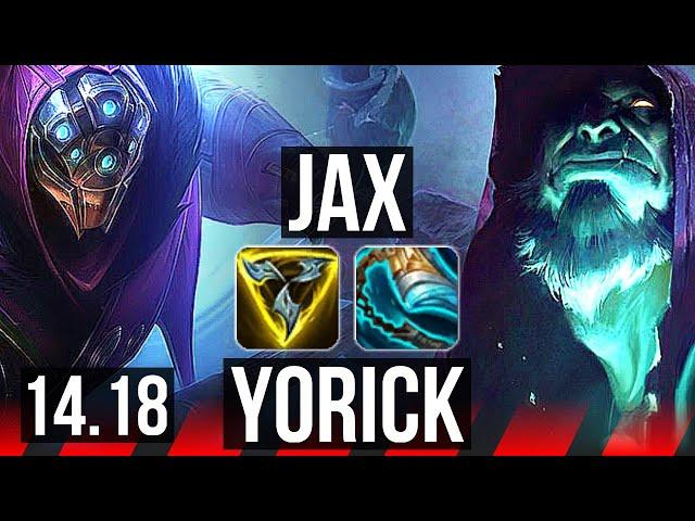 JAX vs YORICK (TOP) | 7/1/2, 500+ games | EUW Master | 14.18