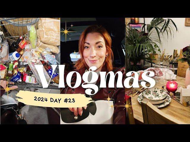 Vlogmas 2024 Day 23  Christmas Food Shop & Weihnachtsvorbereitungen, Tischdeko und Vorfreude