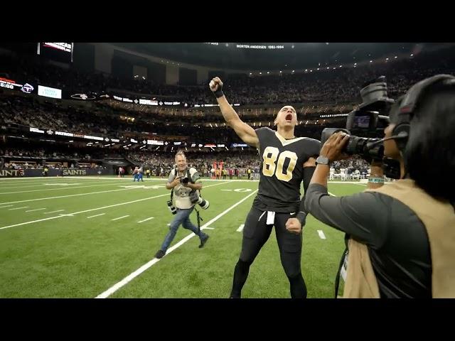 Jimmy Graham leads Saints Pregame Chant inside Caesars Superdome | 2023 NFL Week 1