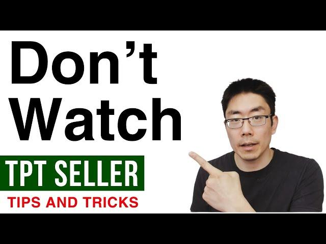 TPT SELLERS: Don't Watch This Video! SEOTpreneur Episode 33