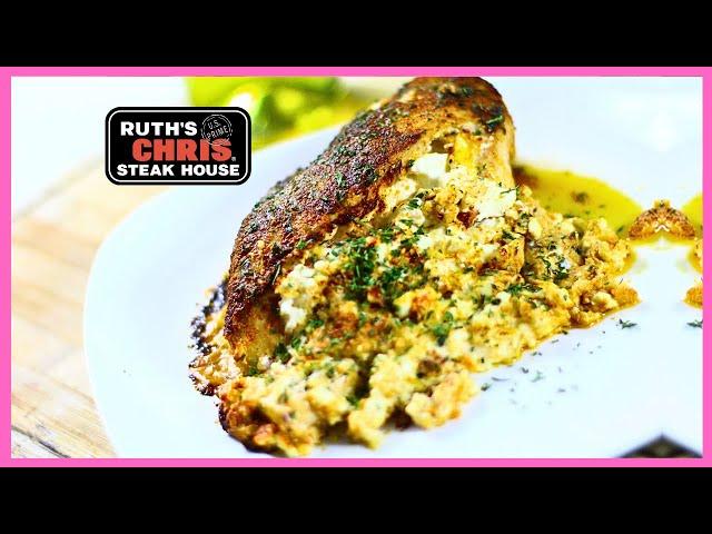 Ruth's Chris EXACT Stuffed Chicken Breast Recipe | COOK WITH ME