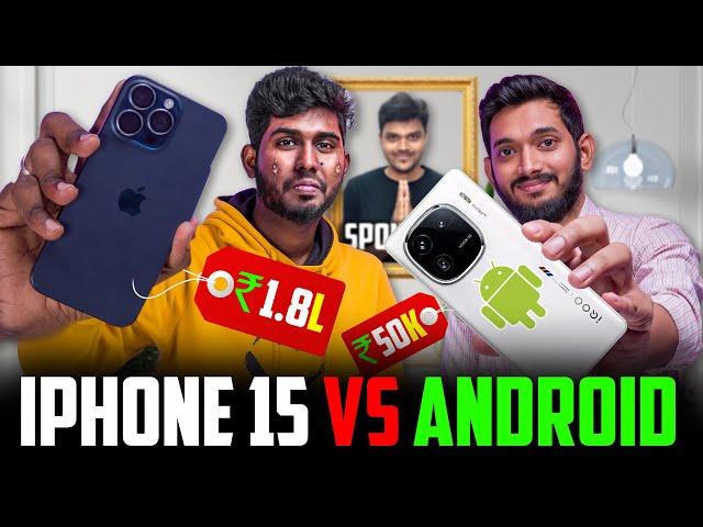 iPhone Vs Android ft @engineeringfacts  | Apple iPhone 15 Pro Max Vs iQOO 12 | Which is Best?