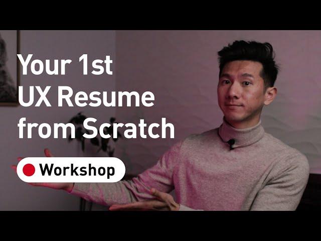 UX Resume Demo: Design Your 1st One from Scratch (Step by Step)