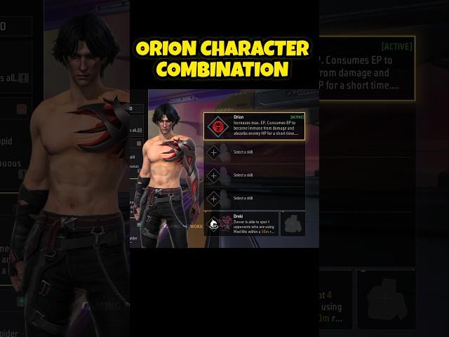 Orion Character Best Combinations || Best Character Combination for Rusher