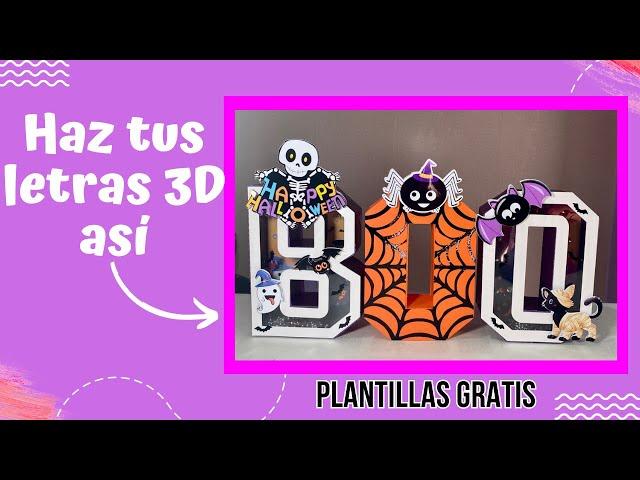 Aprende como hacer LETRAS 3D SHAKER || En CRICUT, CAMEO, BROTHER SCANNCUT