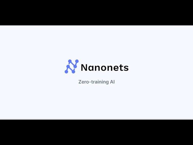 Nanonets Zero Shot: Generative AI for Documents