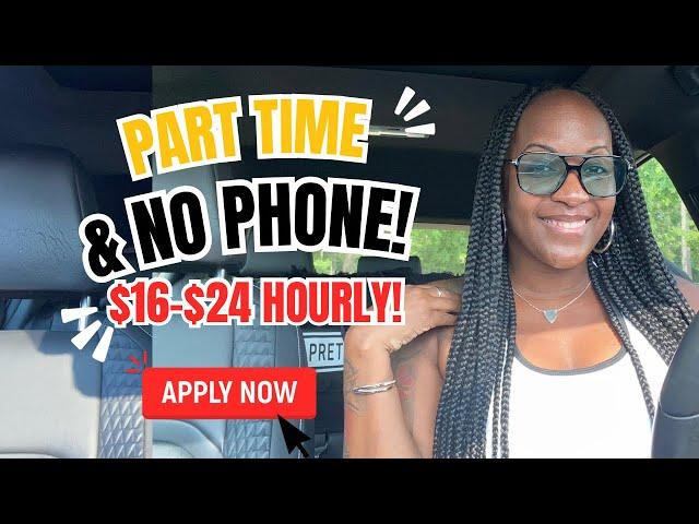  A PART TIME NO PHONE JOB! GET PAID UP TO $24 HOURLY! WORK FROM HOME JOBS 2024