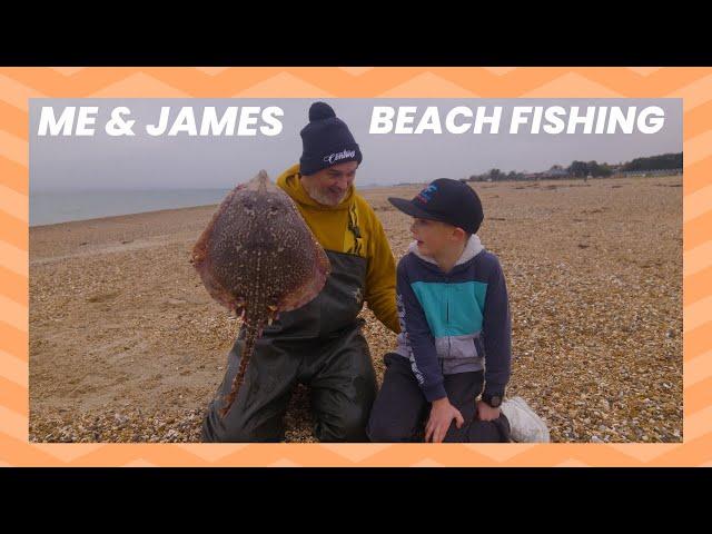 Me & James Go Beach Fishing - The Solent - Eastney