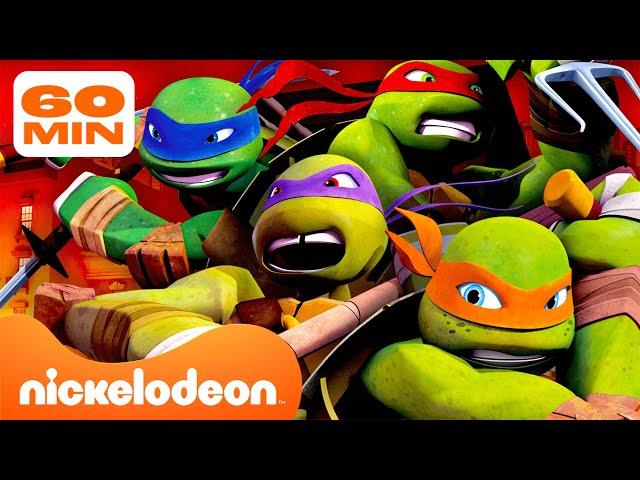 Черепашки-ниндзя | 60 МИНУТ самых ЭПИЧНЫХ битв! ️ | Nickelodeon Cyrillic