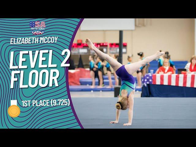 Level 2 Floor Routine (9.725) - USA Invitational 2022