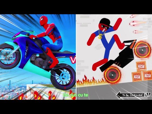 2 Min superman - football, Best Falls | Stickman Dismounting Funny Moments #127