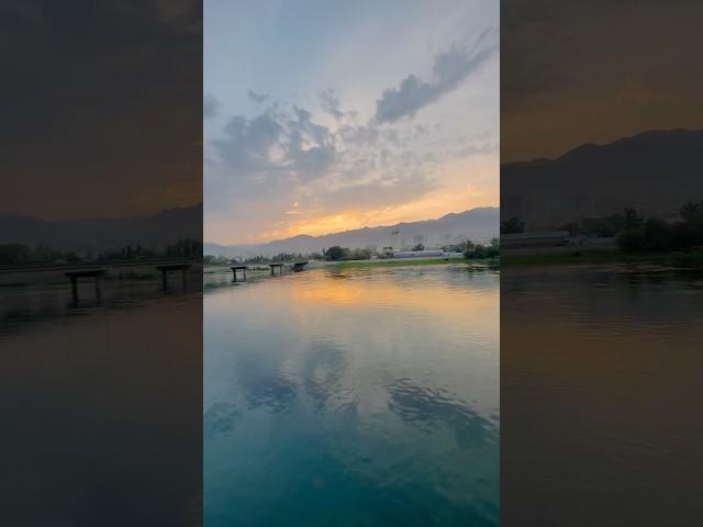 Syr Darya ️ Khujand Sughd province Tajikistan  #river #shorts #ambient #chillout #sunsetchill