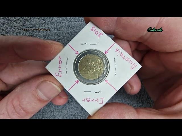 2 euro coin, Very Rare Misprint! Austria  2019. ERROR euro coin!!