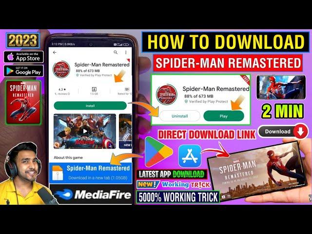 SPIDER MAN REMASTERED ANDROID DOWNLOAD |HOW TO DOWNLOAD SPIDER MAN REMASTERED IN MOBILE | SPIDERMAN