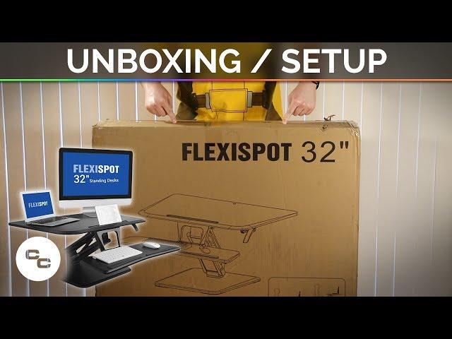 FlexiSpot Desk Riser Unboxing and Setup - Krazy Ken's Tech Misadventures