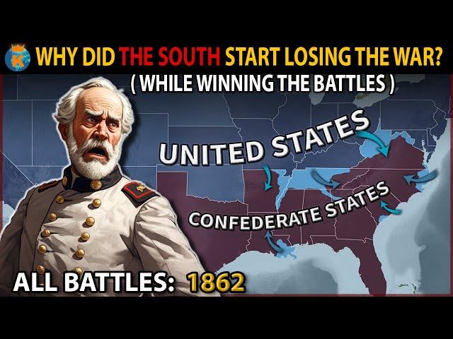 Why did The Confederates Lose Despite Their Big Military Victories? - The American Civil War (1862)