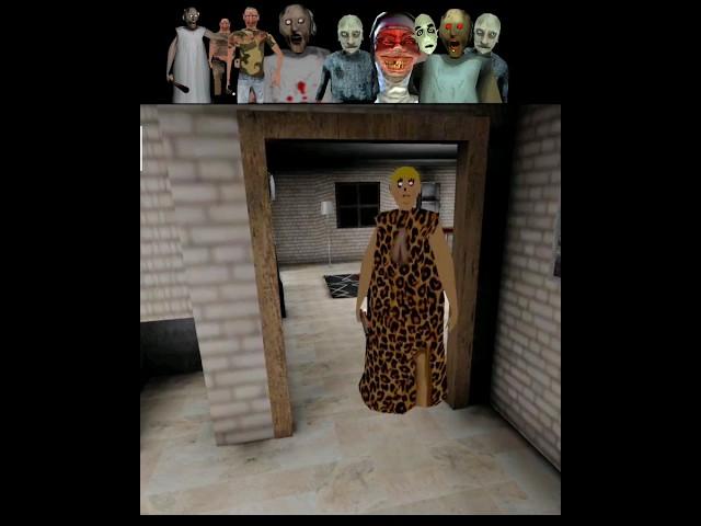 Got out by Tiger Granny   #tigergranny #grannygame #grannynewgame #gaming #grannyfunnymoments