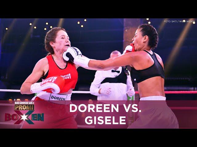 Gisele Oppermann vs. Doreen Dietel | K.O. beim Kampf der Dschungel-Nattern | Promiboxen