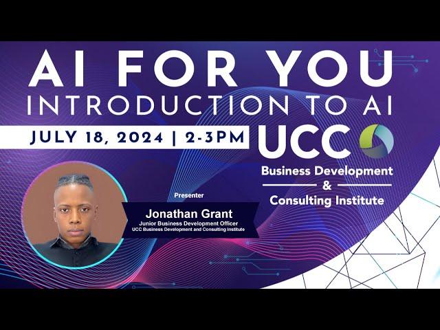 AI For You - Introduction to AI| UCC BDCI