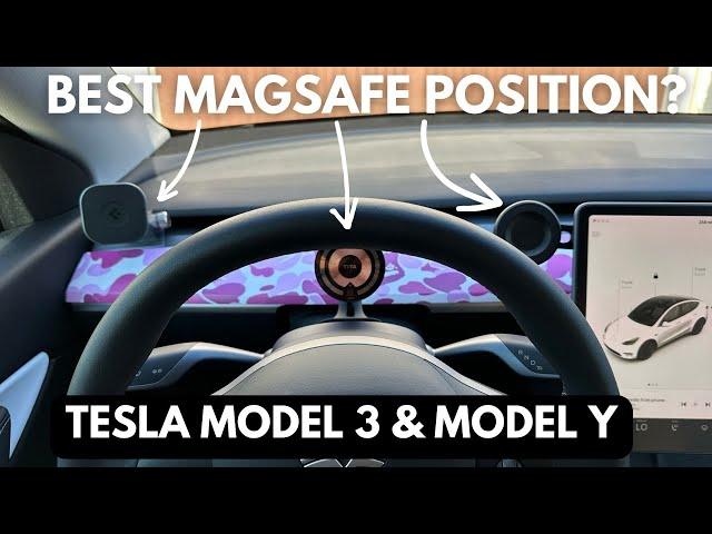 Tesla Owners:  What's your favorite position? (MagSafe mount for Model 3 and Y)