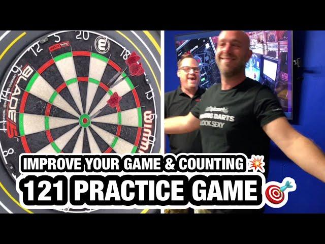 121 DARTS PRACTICE GAME - IMPROVE YOUR COUNTING & CHECKOUTS