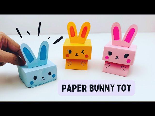 How To Make Origami Jumping Paper RABBIT Toy For Kids / paper craft / Paper Craft Easy / KIDS crafts