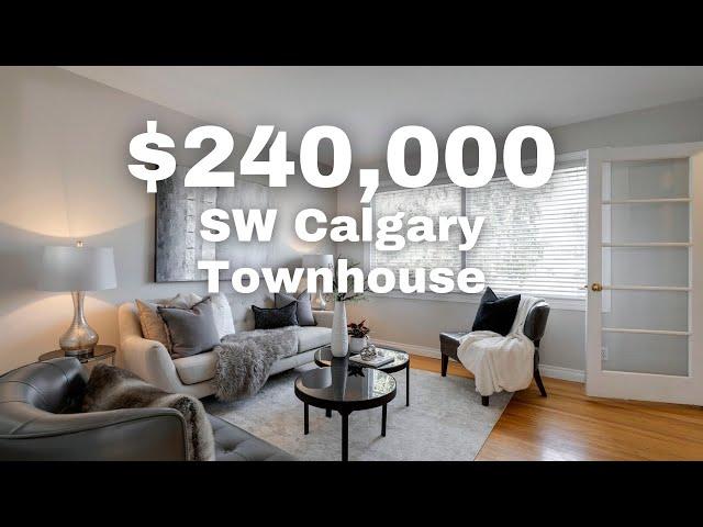 Tour a $240,000 Townhouse in Killarney, SW Calgary! Home For Sale 2022!