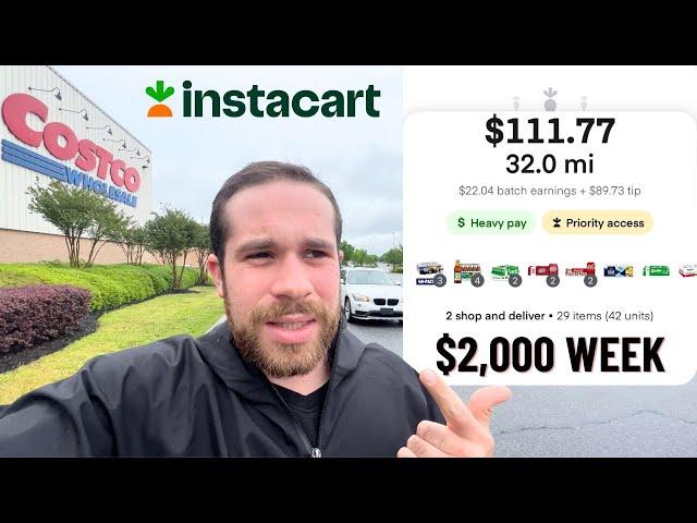 Another $2,000 Week doing Instacart / Faster means more money