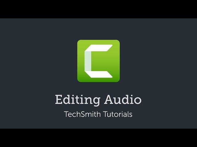 Camtasia: Editing Audio