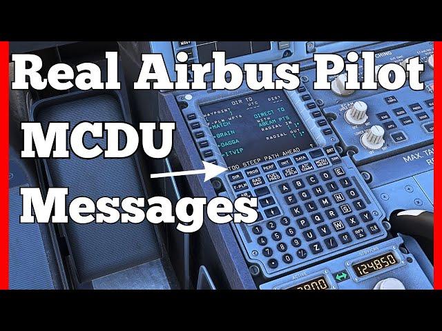 MCDU Messages Explained | Real Airbus Pilot Guide