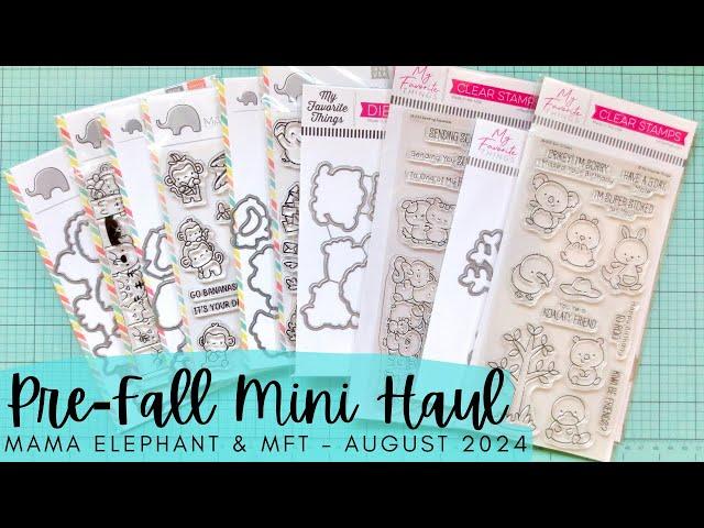 Pre-Fall Mini Haul | Thoughts Behind My Purchases & The Rule of 3 | Mama Elephant & MFT | Aug 2024