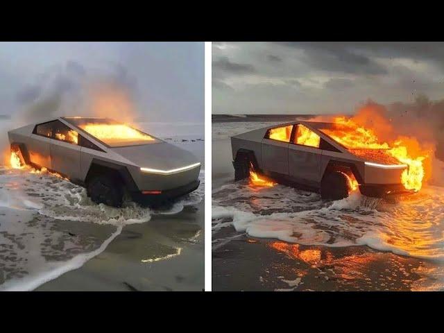 Customer States Tesla CyberTruck EXPLODED!